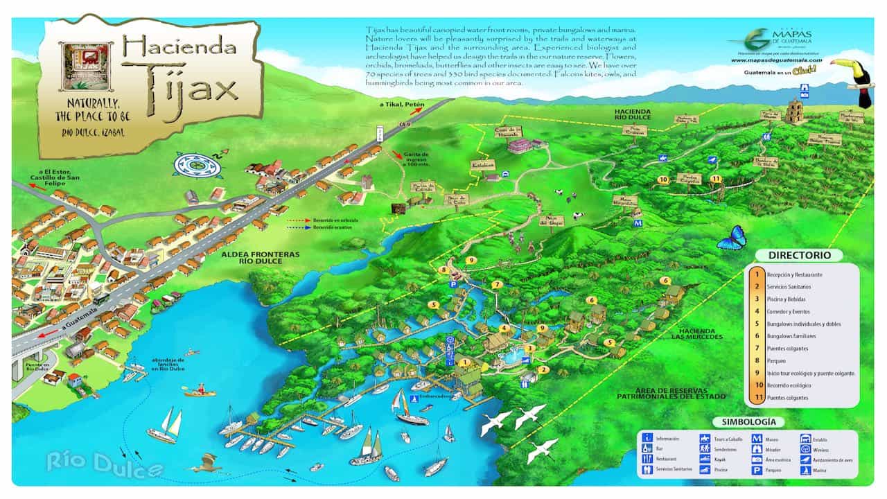 Mapa Hacienda Tijax